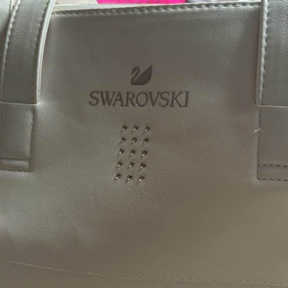 RARE Swarovski Crystal Sparkling WE Tote Bag - White - Picture 3 of 6